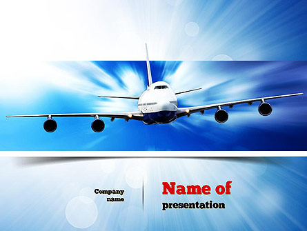 Jet Aircraft Presentation Template, Master Slide