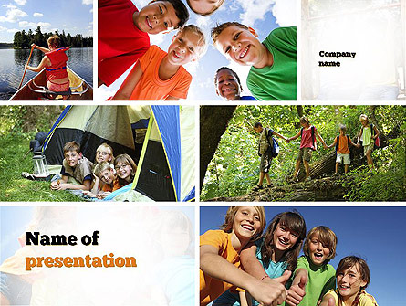 Summer Camp Fun Presentation Template, Master Slide