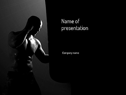 Professional Fighter Presentation Template, Master Slide