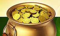 Pot of Gold Coins Presentation Template