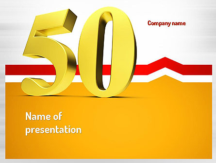 50 Presentation Template, Master Slide