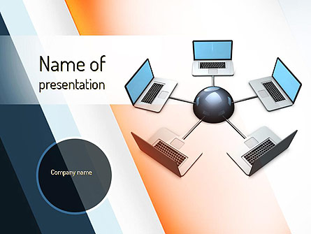 Network and Communication Presentation Template, Master Slide