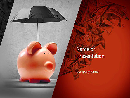 Savings Under Umbrella Presentation Template, Master Slide