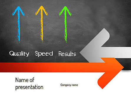 Quality Speed Results Presentation Template, Master Slide