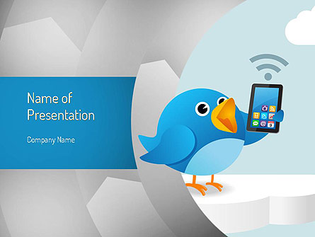 Tweeting Presentation Template, Master Slide