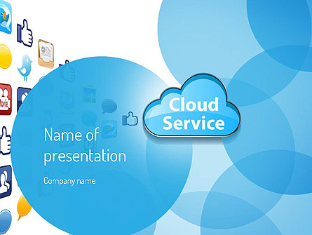 Cloud Service Presentation Template, Master Slide