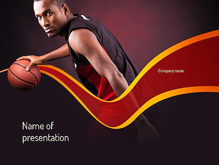 Basketball Theme Presentation Template, Master Slide