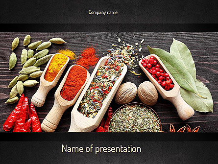 Set of Spices Presentation Template, Master Slide