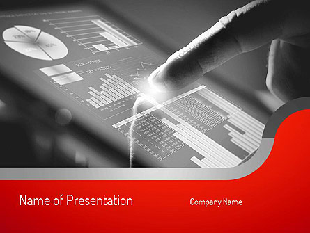 Online Data Presentation Template, Master Slide