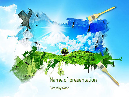 Grass and Sky Presentation Template, Master Slide