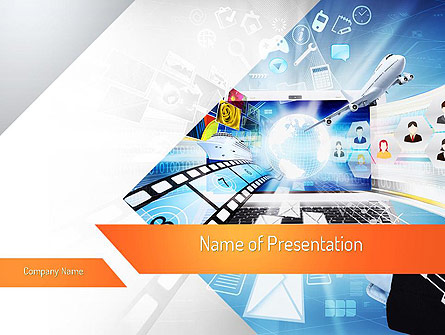 Media Presentation Template, Master Slide