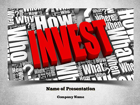 Investments Presentation Template, Master Slide
