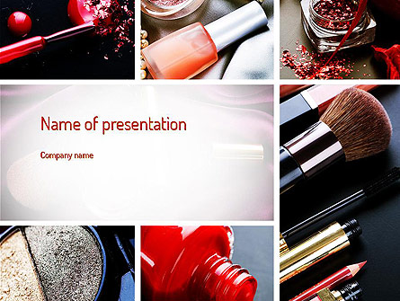 Makeup Tools Presentation Template, Master Slide