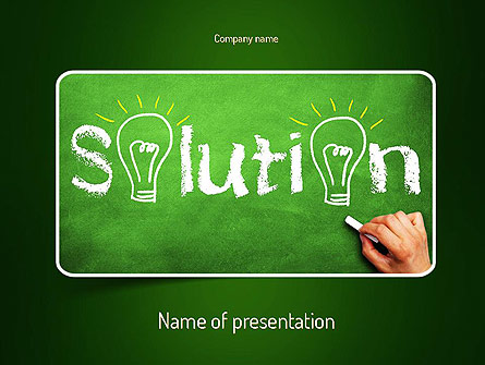 Questions and Solutions Presentation Template, Master Slide