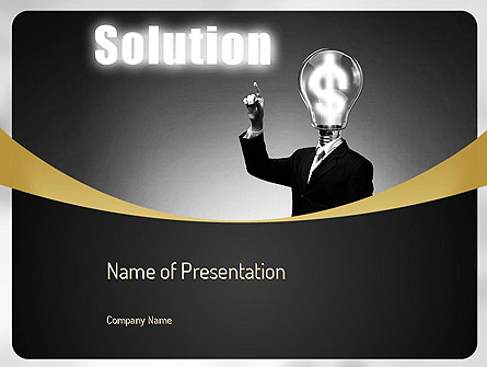 Profit Solution Presentation Template, Master Slide