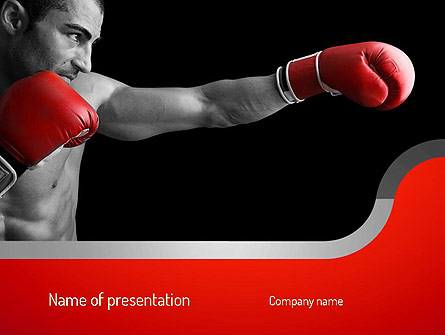 Kickboxer Presentation Template, Master Slide