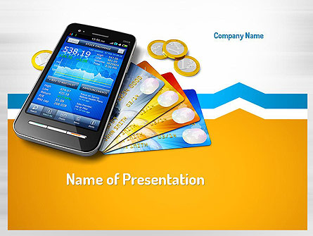 Mobile Banking Presentation Template, Master Slide