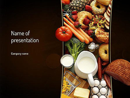 Plenty of Food Presentation Template, Master Slide