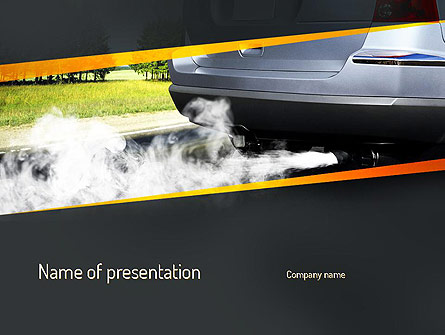 Car Exhaust Presentation Template, Master Slide