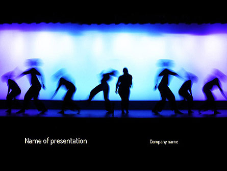 Dancing Silhouettes Presentation Template, Master Slide