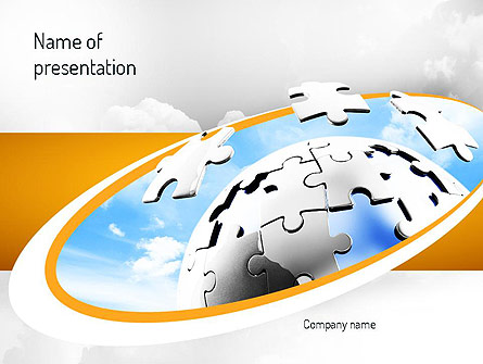 Puzzle Sphere Presentation Template, Master Slide