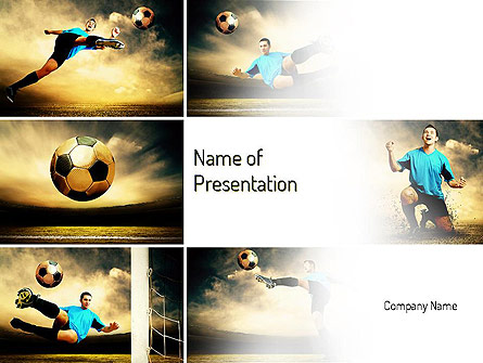 Soccer Collage Presentation Template, Master Slide