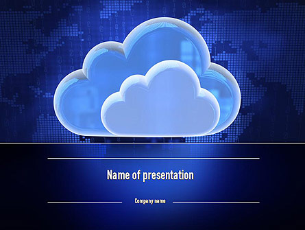 Cloud Technology Services Presentation Template, Master Slide
