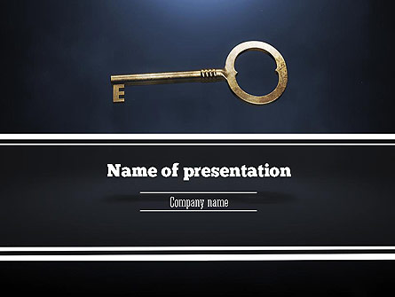 Key to All Doors Presentation Template, Master Slide