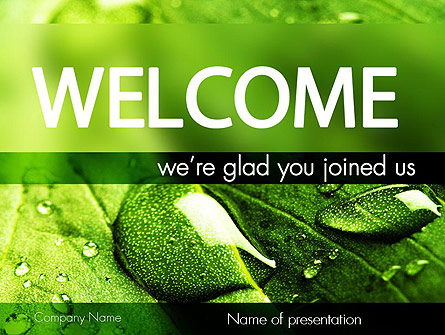 Green Organization Presentation Template, Master Slide