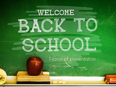 School Chalkboard Presentation Template, Master Slide