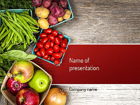 Fruit and Veg Presentation Template, Master Slide