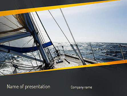 The Bow of a Boat Presentation Template, Master Slide
