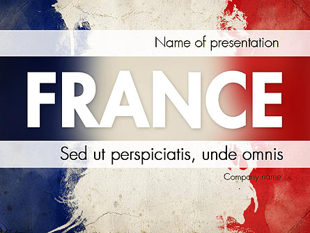 France Presentation Presentation Template, Master Slide