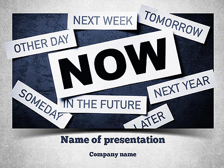 Stop Procrastinating Presentation Template, Master Slide