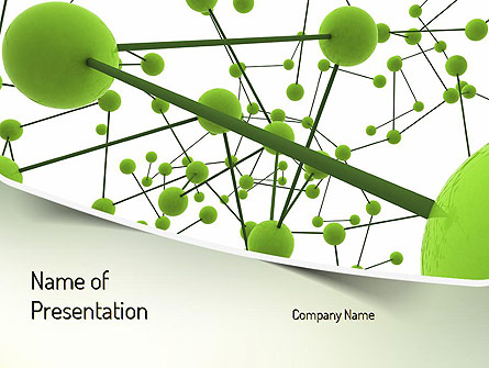 Green Network Presentation Template, Master Slide