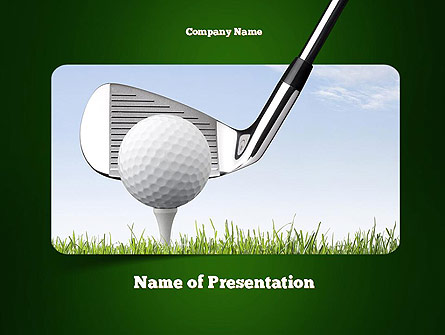 Golf Tournament Presentation Template, Master Slide