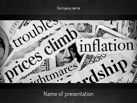 Great Recession Presentation Template, Master Slide
