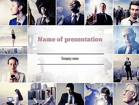 Business in Action Presentation Template, Master Slide