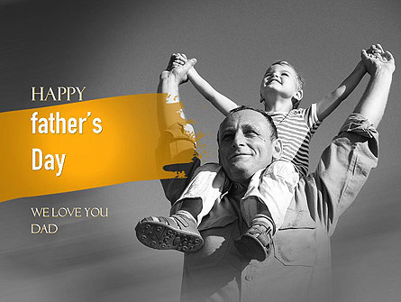Happy Father's Day Presentation Template, Master Slide