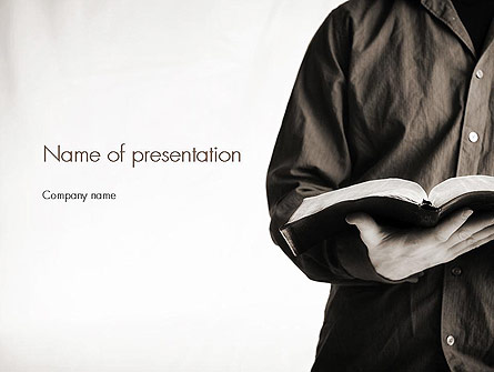 Reading a Book Presentation Template, Master Slide