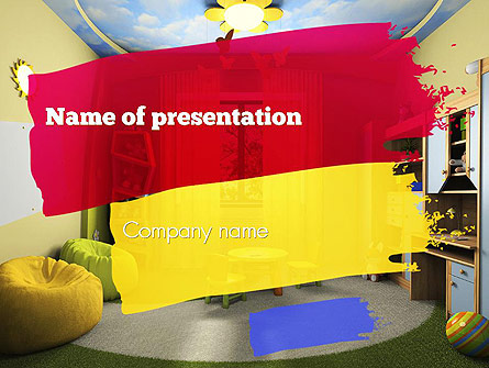 Child Room Design Presentation Template, Master Slide