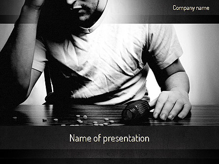 Drug Addiction Presentation Template, Master Slide