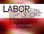 Labor Day Word Cloud slide 1