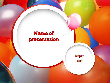 Colorful Balloons Presentation Template, Master Slide