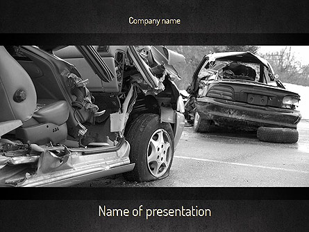 Auto Accident Presentation Template, Master Slide