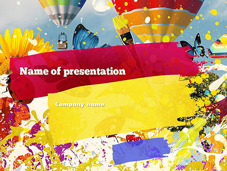 Mottled Colors Presentation Template, Master Slide