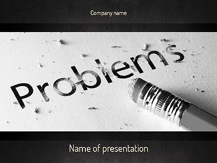 Erasing Problems Presentation Template, Master Slide