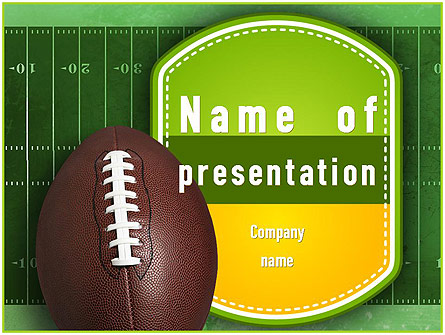 NFL Super Bowl Presentation Template, Master Slide