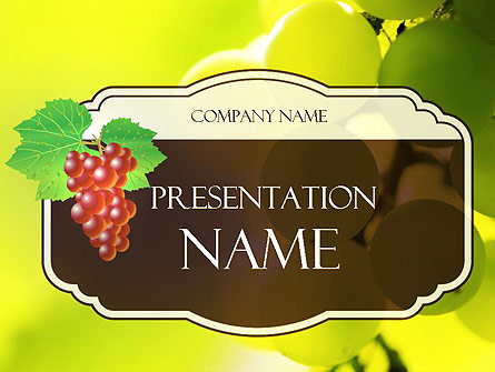 Wine Label Presentation Template, Master Slide