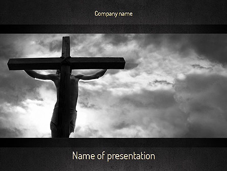 Jesus Cross Presentation Template, Master Slide